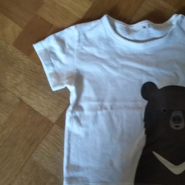 MUJI (無印良品)(ムジルシリョウヒン)の無印良品 くまさんTシャツ 80 キッズ/ベビー/マタニティのベビー服(~85cm)(Ｔシャツ)の商品写真