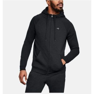 アンダーアーマー(UNDER ARMOUR)の☆アンダーアーマー スウェット ジップアップ パーカー/メンズ/S/黒☆新品(パーカー)