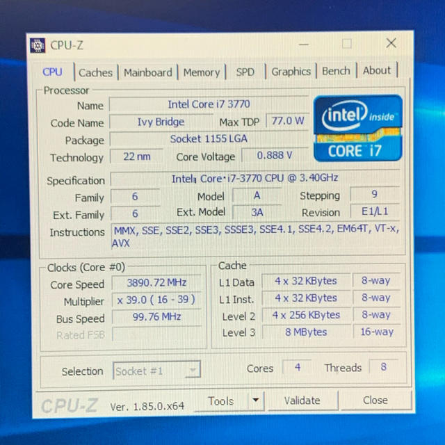 ジャンク扱い　core i7 3770 メモリ付き