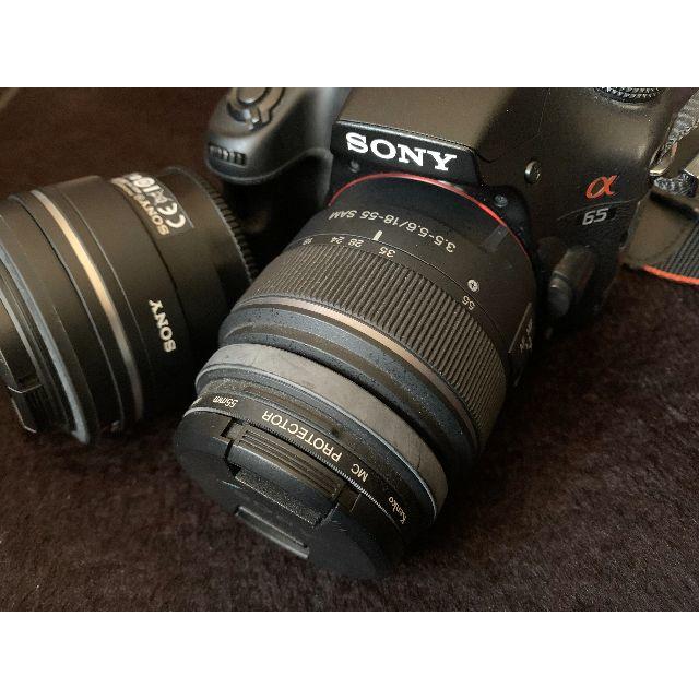 美品　値下げ可　sony a65 ダブルレンズキット＋単焦点レンズ