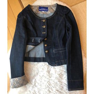 バーバリーブルーレーベル(BURBERRY BLUE LABEL)の超美品本物バーバリーブルーレーベル上質コットンデニムジャケット♫(Gジャン/デニムジャケット)