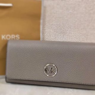 マイケルコース(Michael Kors)の新品  マイケルコース  長財布  フルトン  グレー(財布)