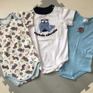 ジンボリー(GYMBOREE)の半袖ロンパース　男の子　70 セット売り(ロンパース)