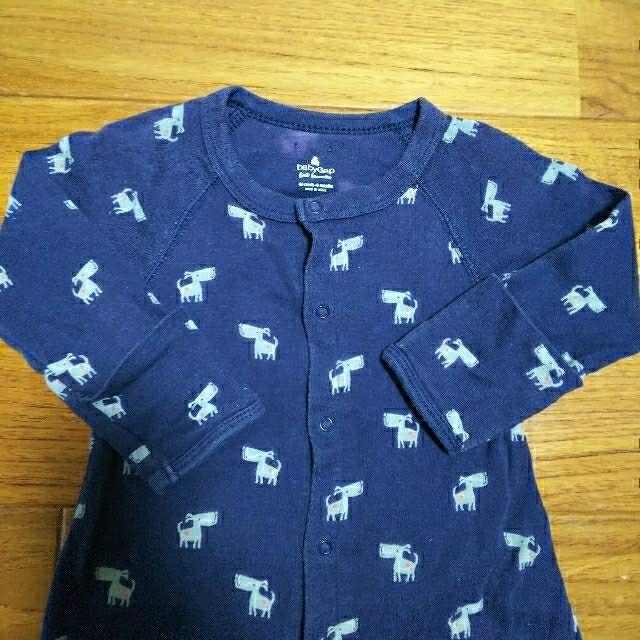 babyGAP(ベビーギャップ)のbabyGAP 長袖カバーオール 2枚セット キッズ/ベビー/マタニティのベビー服(~85cm)(カバーオール)の商品写真