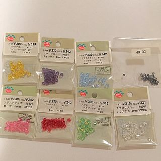 スワロフスキー(SWAROVSKI)のスワロフスキー4mm  7色(各種パーツ)