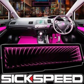 シックスピード　LEDルームミラー　ピンク　バックミラー　USDM(汎用パーツ)