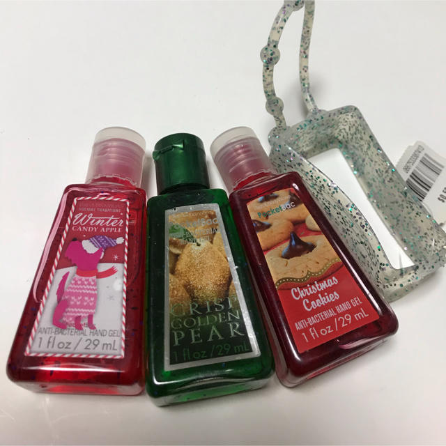 Bath & Body Works(バスアンドボディーワークス)の抗菌　ハンドジェル　携帯ケース付き インテリア/住まい/日用品の日用品/生活雑貨/旅行(日用品/生活雑貨)の商品写真