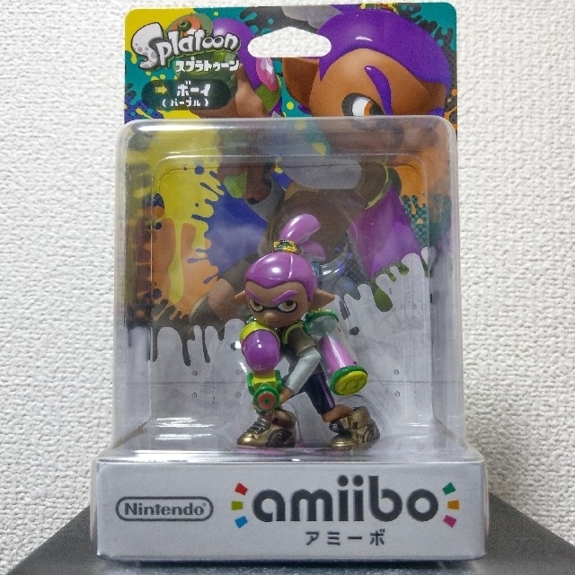 任天堂(ニンテンドウ)のamiibo スプラトゥーン  ボーイ(パープル) エンタメ/ホビーのフィギュア(ゲームキャラクター)の商品写真