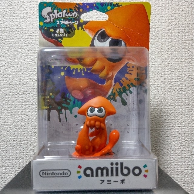 任天堂(ニンテンドウ)のamiibo スプラトゥーン  イカ(オレンジ) エンタメ/ホビーのフィギュア(ゲームキャラクター)の商品写真