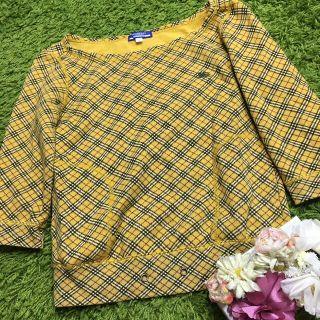 バーバリーブルーレーベル(BURBERRY BLUE LABEL)のburberryバーバリーブルーレーベル　定番チェックトップス(カットソー(長袖/七分))