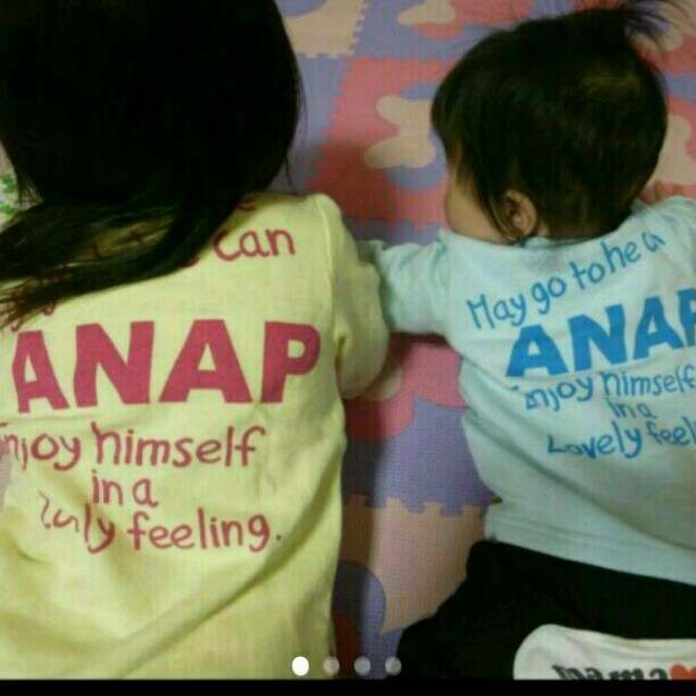 ANAP Kids(アナップキッズ)のさおり様専用ANAP 姉妹お揃い キッズ/ベビー/マタニティのキッズ服女の子用(90cm~)(Tシャツ/カットソー)の商品写真