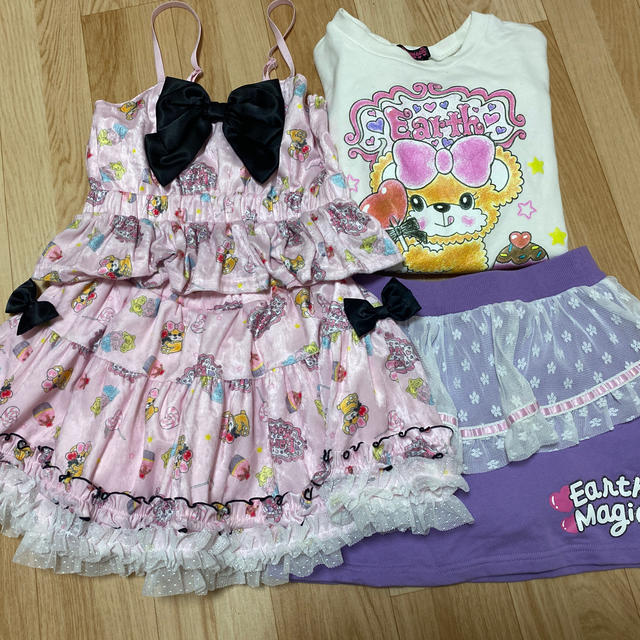 EARTHMAGIC(アースマジック)のアースマジック140.150 キッズ/ベビー/マタニティのキッズ服女の子用(90cm~)(スカート)の商品写真