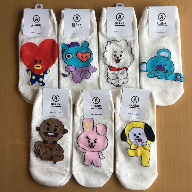 ☆ bt21 靴下 ７人セット その⑪ 残り２セット☆ レディースのレッグウェア(ソックス)の商品写真