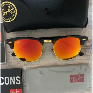 レイバン(Ray-Ban)の新品　レイバン　イタリア製　クラブマスター　オレンジミラー　サングラス(サングラス/メガネ)