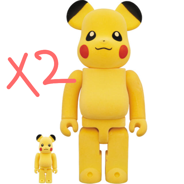 BE@RBRICK ピカチュウ フロッキーVer. 100％ & 400％