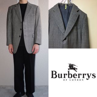 バーバリー(BURBERRY)の90s★ヴィンテージ Burberrys テーラードジャケット グレンチェック(テーラードジャケット)