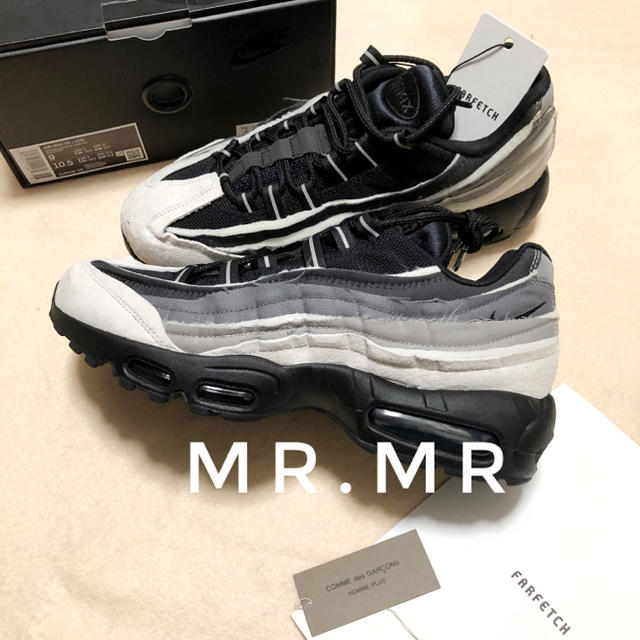 大人気新品 COMME 95 Max Air Nike × GARONS des COMME 27cm - PLUS