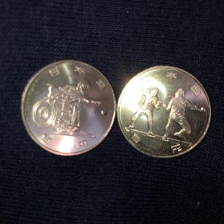 東京2020 オリンピックパラリンピック記念硬貨 百円硬貨 クラッド貨幣 2枚(貨幣)