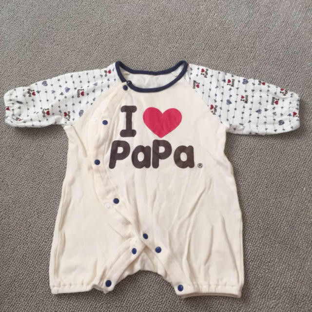 I♡PAPA 2wayロンパース キッズ/ベビー/マタニティのベビー服(~85cm)(ロンパース)の商品写真