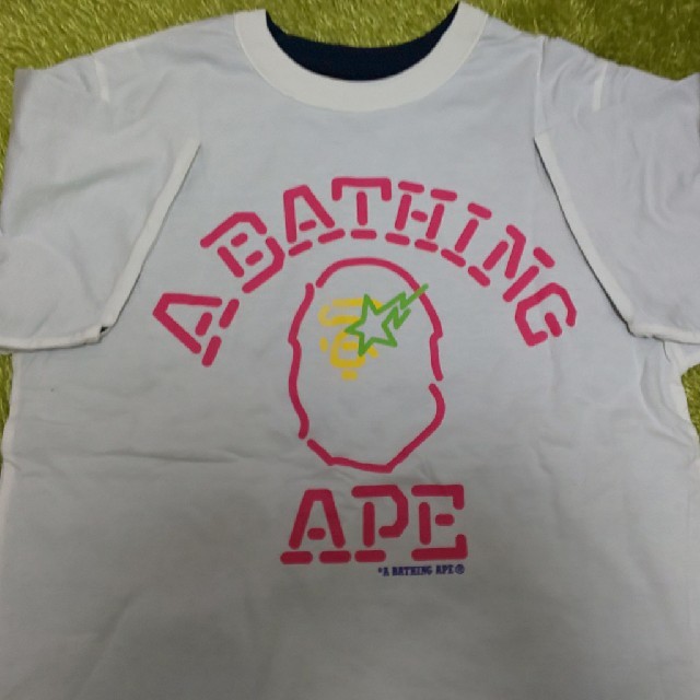 A BATHING APE(アベイシングエイプ)のみえきち様専用 A BATHING APE  リバーシブル半袖Ｔシャツ 150㎝ キッズ/ベビー/マタニティのキッズ服男の子用(90cm~)(Tシャツ/カットソー)の商品写真