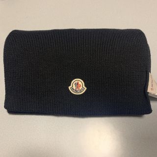 モンクレール(MONCLER)のモンクレール   マフラー　ストール　ブラック　定番(マフラー/ショール)