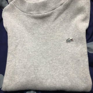 ラコステ(LACOSTE)のLACOSTE リブニット  グレー(ニット/セーター)