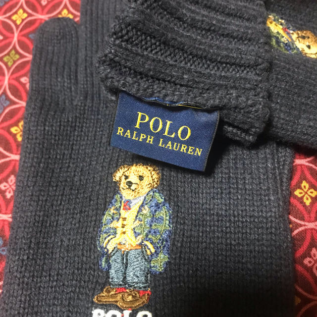 POLO RALPH LAUREN(ポロラルフローレン)の''美品''ポロラルフローレン　ベア手袋 メンズのファッション小物(手袋)の商品写真