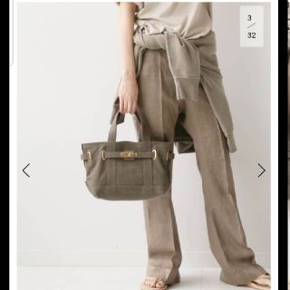 ドゥーズィエムクラス(DEUXIEME CLASSE)の美品　SITA PARANTICA CANVAS TOTE MINI BAG(トートバッグ)