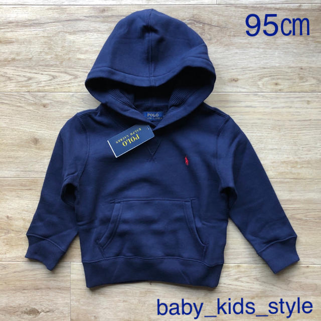 Ralph Lauren(ラルフローレン)の裏起毛　パーカー　ネイビー　95 キッズ/ベビー/マタニティのキッズ服男の子用(90cm~)(その他)の商品写真