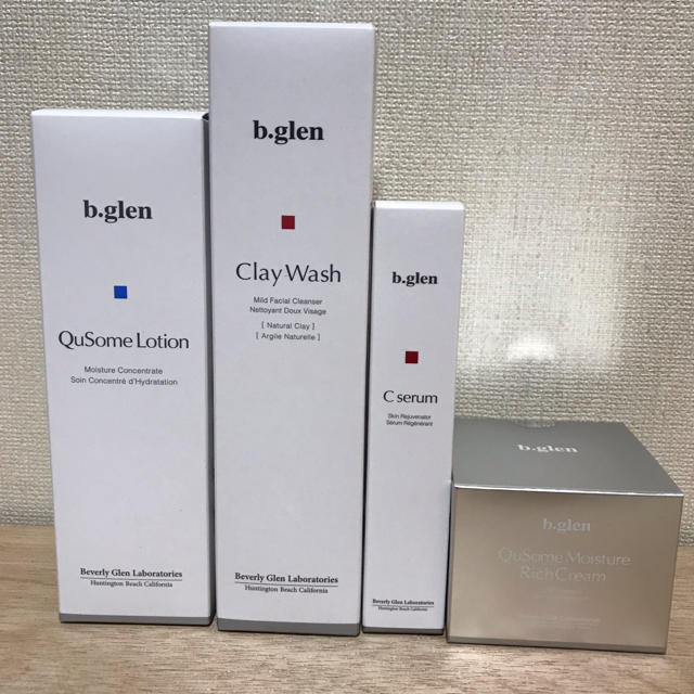 b.glen クレイウォッシュ QuSome ローション セット