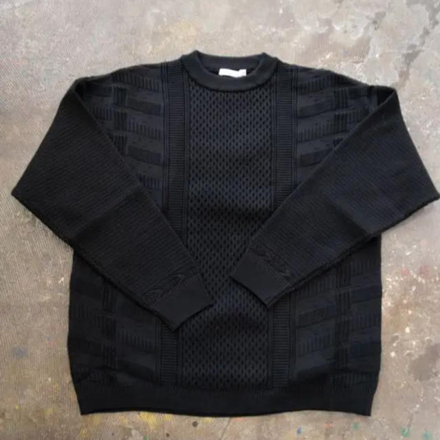 COMOLI - YASHIKI ニット セーター 【19AW】Arare Knit(BLACK)の通販