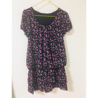 プロポーションボディドレッシング(PROPORTION BODY DRESSING)の美品  花柄ワンピース  (ミニワンピース)