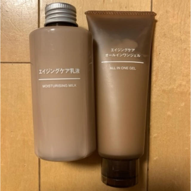 MUJI (無印良品)(ムジルシリョウヒン)の無印　エイジングケアオールインワンジェル&エイジングケア乳液 コスメ/美容のベースメイク/化粧品(その他)の商品写真