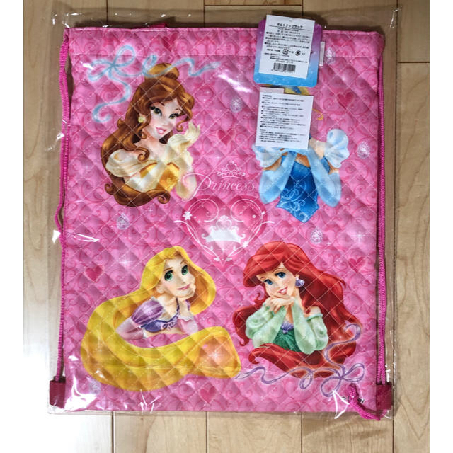 Disney(ディズニー)のディズニー　プリンセス　ナップサック　新品 キッズ/ベビー/マタニティのこども用バッグ(リュックサック)の商品写真