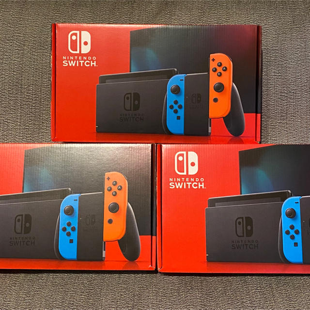 【日本限定モデル】 Nintendo 3台※新品未開封※送料無料※ニンテンドースイッチ ネオン - Switch 家庭用ゲーム機本体