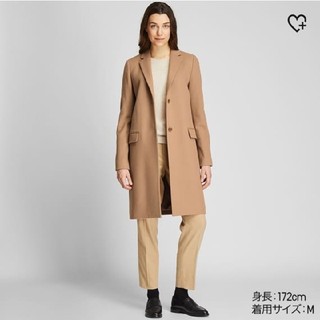 ユニクロ(UNIQLO)の【専用】新品未使用タグ付き・ユニクロカシミアコートS(チェスターコート)