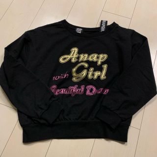 アナップキッズ(ANAP Kids)のアナップガール トレーナー M(Tシャツ/カットソー)