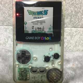 ニンテンドウ(任天堂)のゲームボーイカラー本体　ソフト4本セット　中古(携帯用ゲーム機本体)