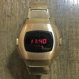 ハミルトン(Hamilton)のHamilton Pulsar P-3 GOLD LED 腕時計(腕時計(デジタル))