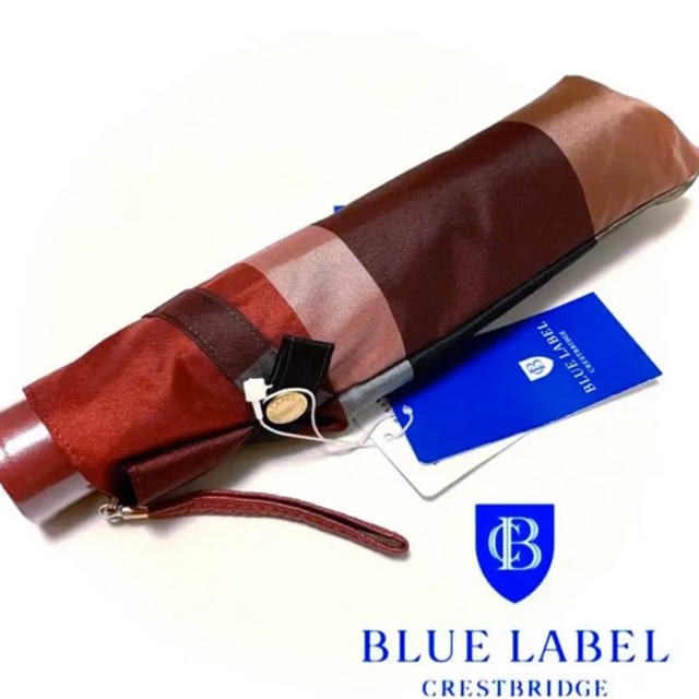 BLUE LABEL ブルーレーベル チェック 超軽量折畳み傘ファッション小物