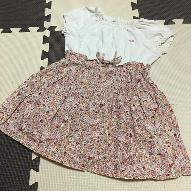 KP(ニットプランナー)のKP♡花柄ドッキングワンピース/90 キッズ/ベビー/マタニティのキッズ服女の子用(90cm~)(ワンピース)の商品写真