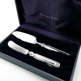 ティファニー(Tiffany & Co.)の希少 美品 ヴィンテージ ティファニー シルバー ナイフ 2点 AA3(食器)