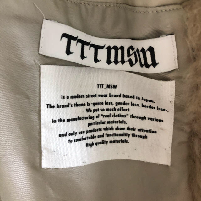 ttt_msw 18aw ファーコート メンズのジャケット/アウター(その他)の商品写真