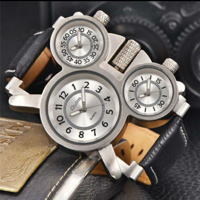 メンズ 腕時計 レザーベルト ディーゼルティスト シチズンムーブメント ホワイト
