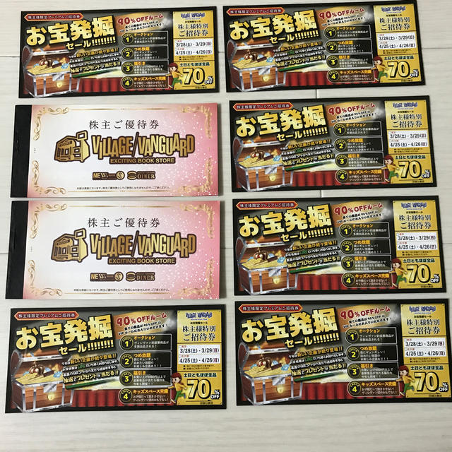 ヴィレッジバンガード 株主優待券 24000円分 ヴィレッジバンガード 株主優待券 24000円分