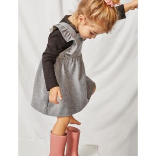 ザラキッズ(ZARA KIDS)のザラベイビー フリル フランネル　ジャンパースカート(ワンピース)