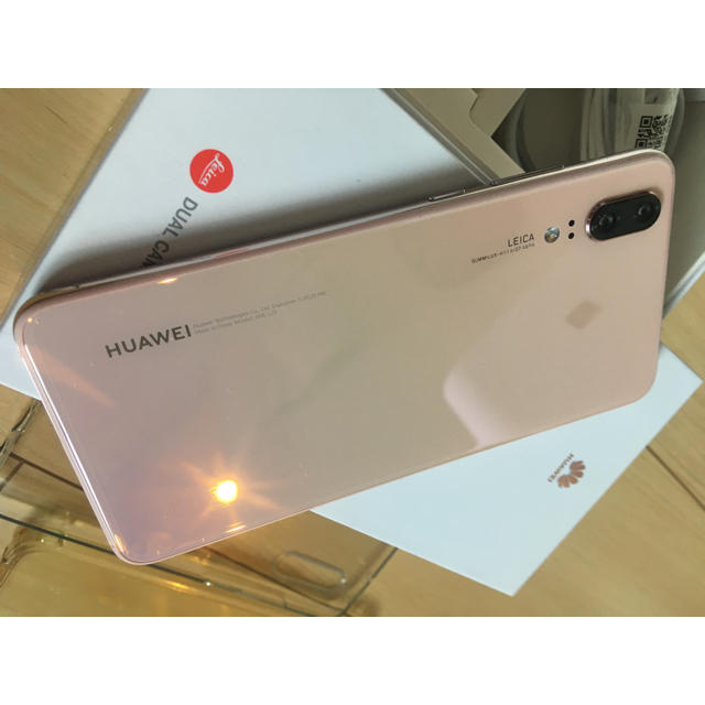 ANDROID(アンドロイド)のHuawei P20 ピンクゴールド 128GB シムフリー　sim free スマホ/家電/カメラのスマートフォン/携帯電話(スマートフォン本体)の商品写真