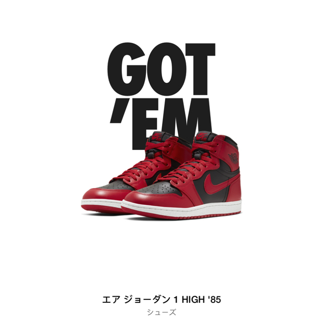 NIKE Air Jordan 1 HIGH '85 25cmになります。