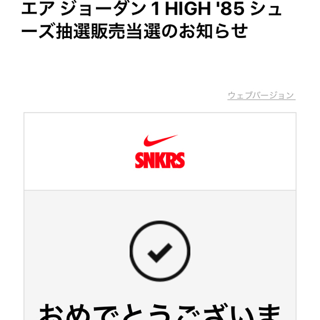 NIKE(ナイキ)のかたっちょ様専用Air Jordan 1 HIGH OG '85  メンズの靴/シューズ(スニーカー)の商品写真