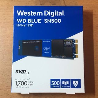 新品・未開封 WDS500G1B0C NVMe SSD M.2 500GB (PCパーツ)